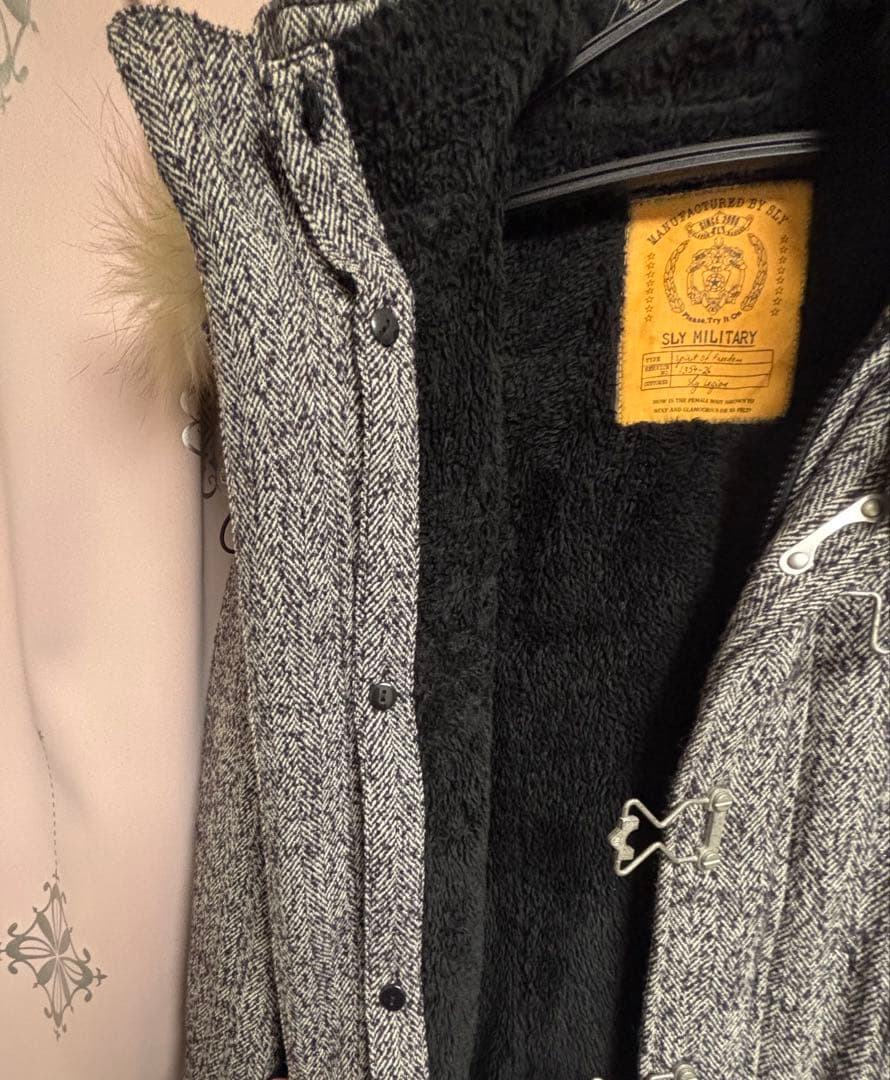 SLY N-3B ミリタリー モッズコート サイズ1 ツイード y2k