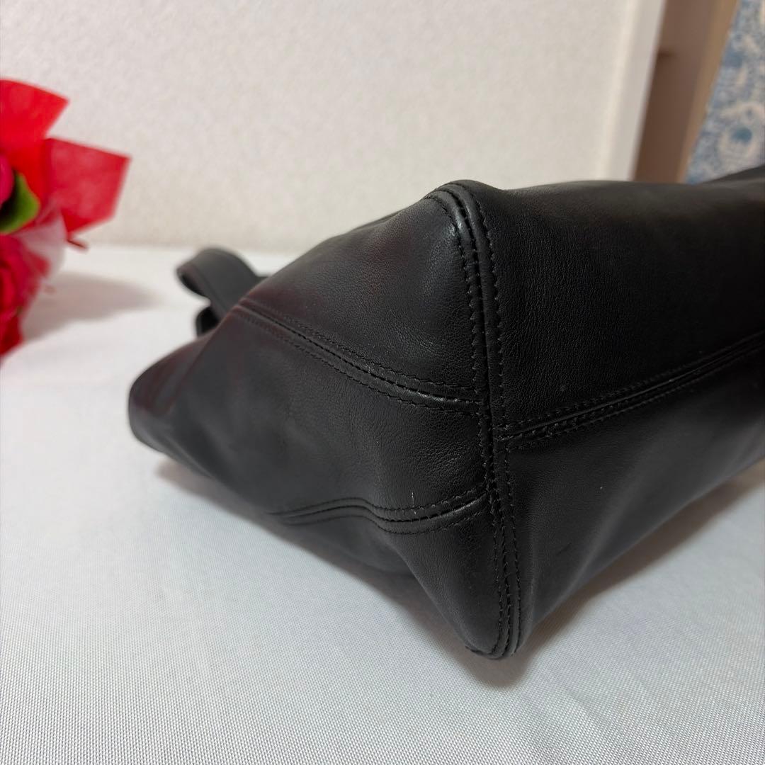 バッグ RARE OLD COACH 4187 BLACK LEATHER BAG