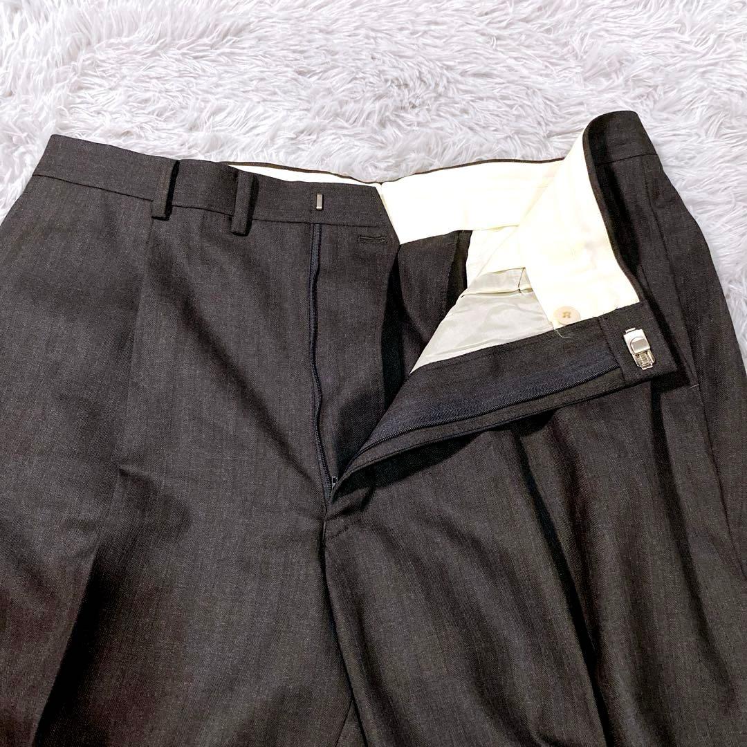 Savile Row サヴィルロウ スーツ グレー ストライプ BE7 ウール