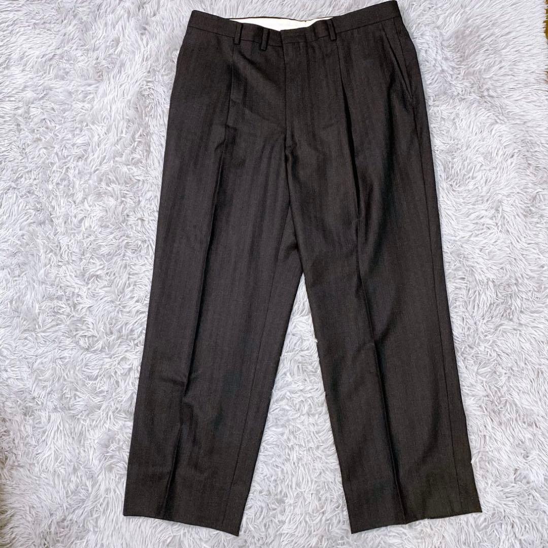 Savile Row サヴィルロウ スーツ グレー ストライプ BE7 ウール