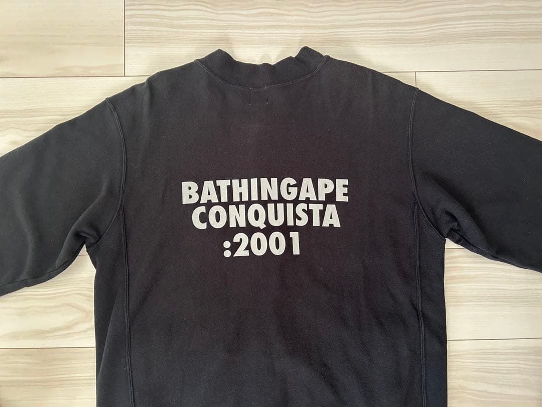 ⭐️美品⭐️【A Bathing Ape @】スウェットスタジャン size:L 黒