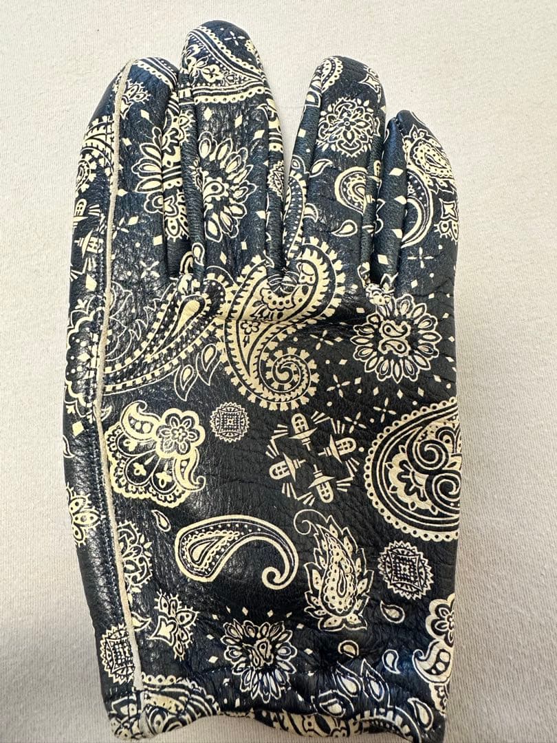 Lamp gloves Shorty - PAISLEY NAVY Mサイズ