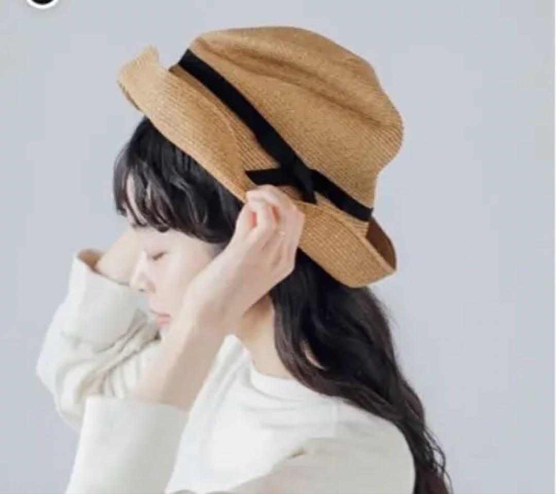 mature ha m brown × black ボックスハット　新品