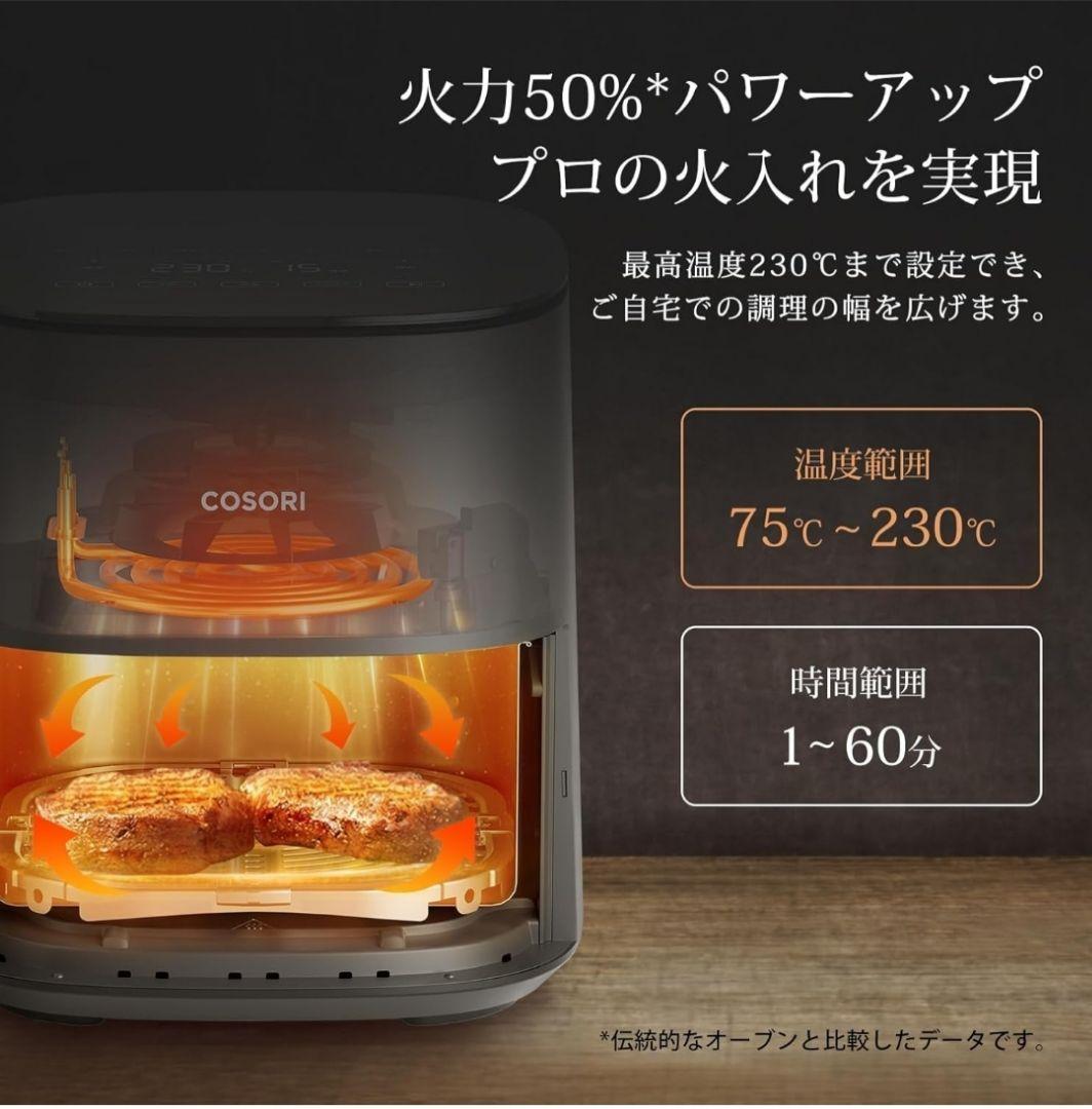 最終値下げ！　ノンフライヤーCOSORI 4.7L スプレー＋シートの３点セット