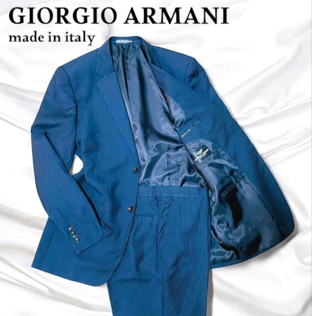 超美品 GIORGIO ARMANI 高級 スーツ セットアップ 54A XXL