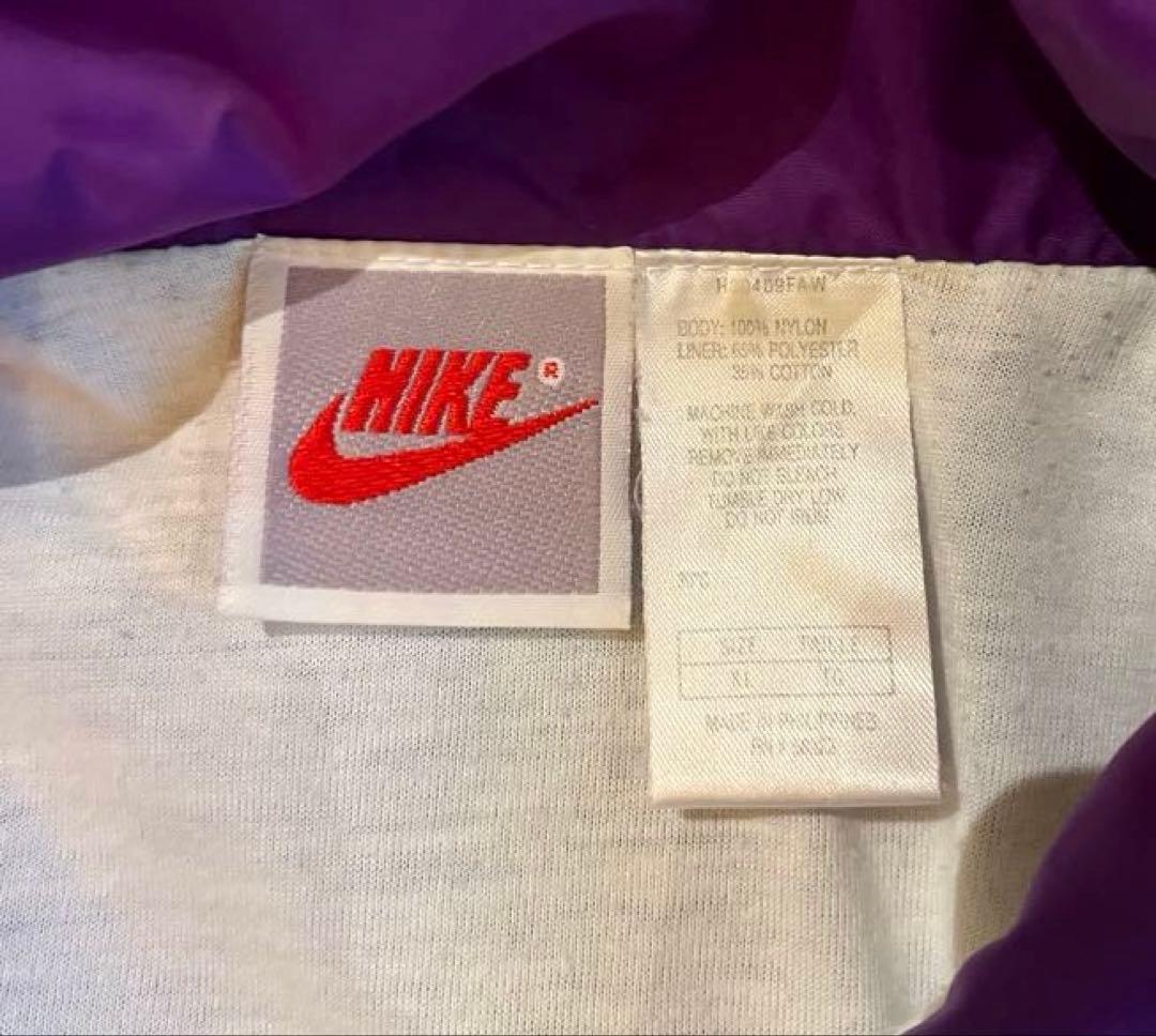 【美品】 NIKE 90s ナイロン 古着ヴィンテージ 緑 グリーン ナイキXL