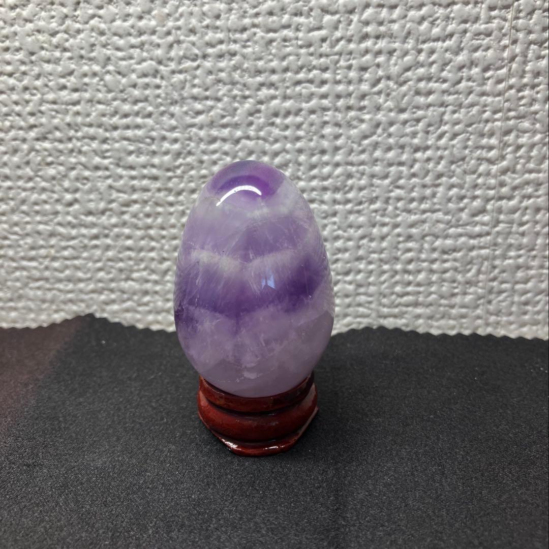 アメジスト たまご型&ピラミッド型　　2個セット