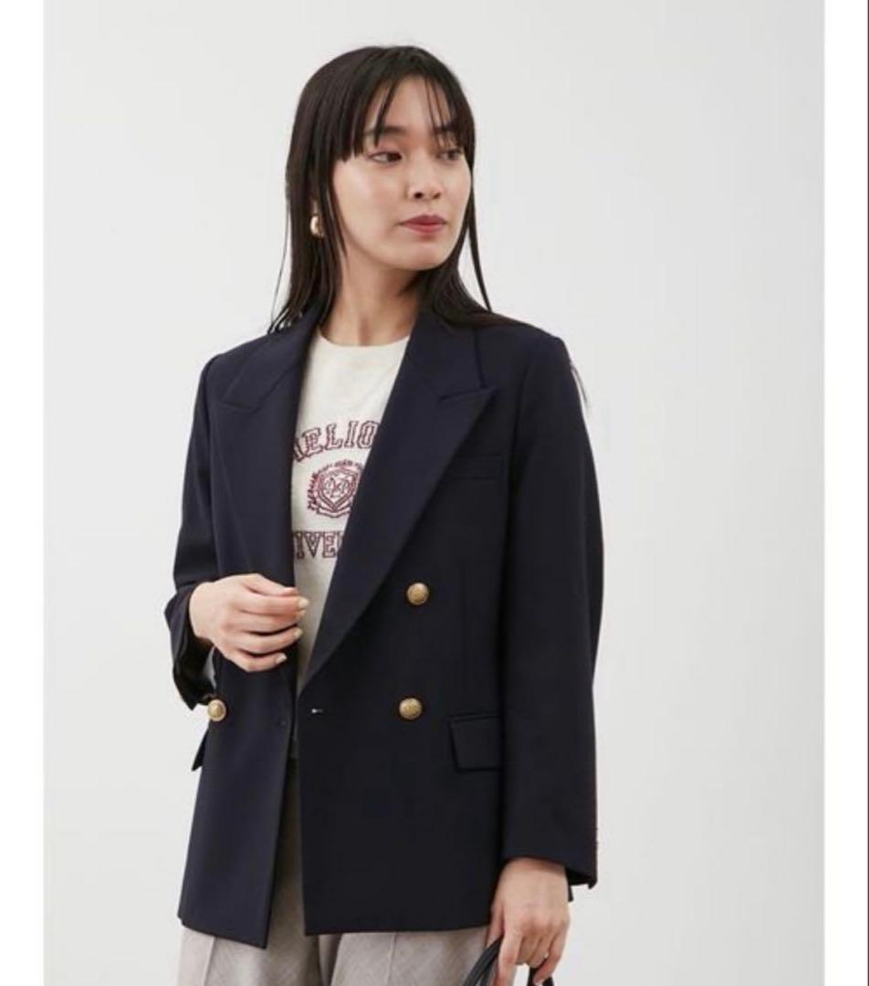 MilaOwen 金釦ダブルブレストブレザー