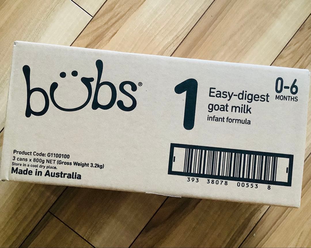 【宅急便】bubsバブズ・やぎのA2粉ミルク Step1(生後0日〜6ヶ月)2缶