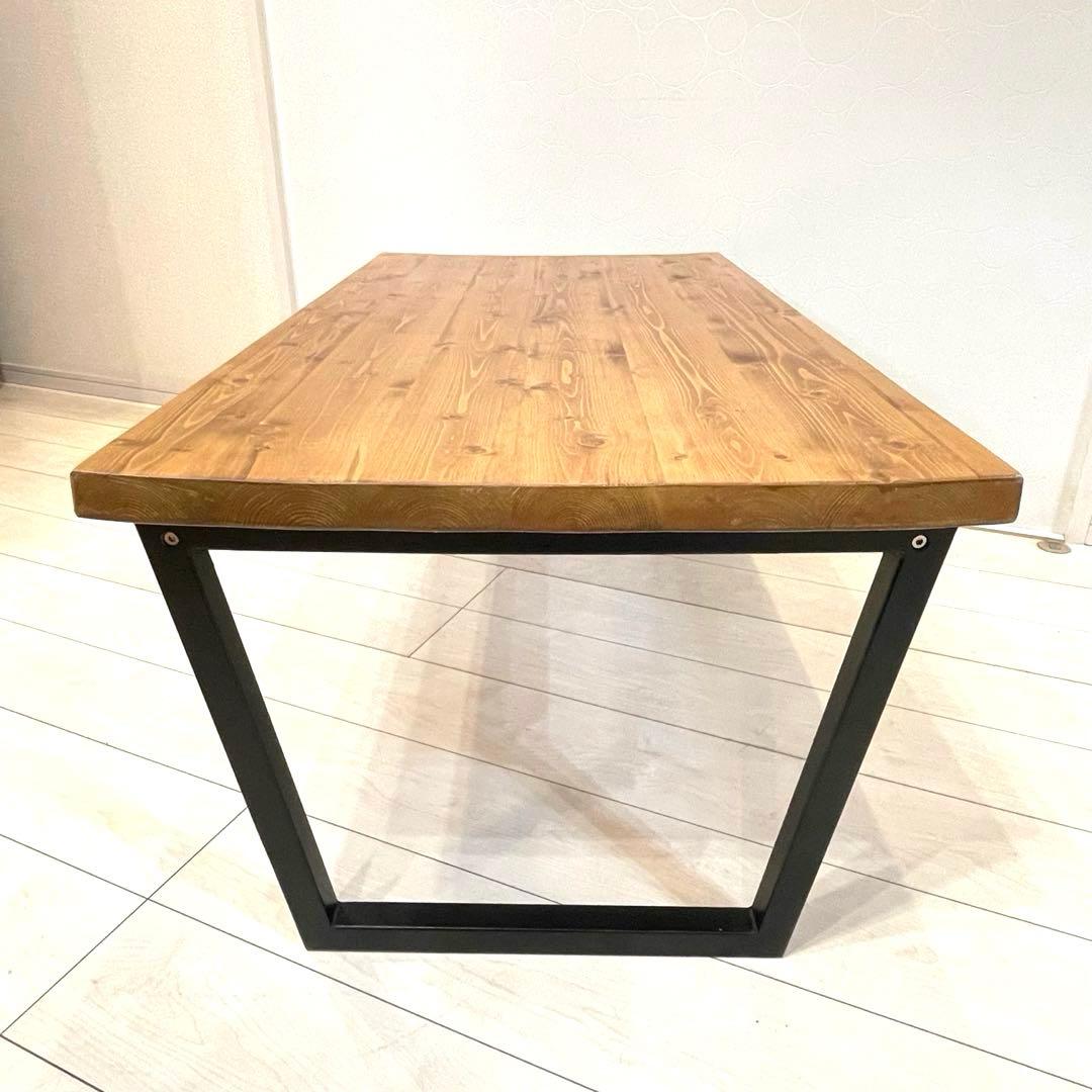 【LOWYA】ロウヤ 天然木 センターテーブル アイアン脚 インダストリアル