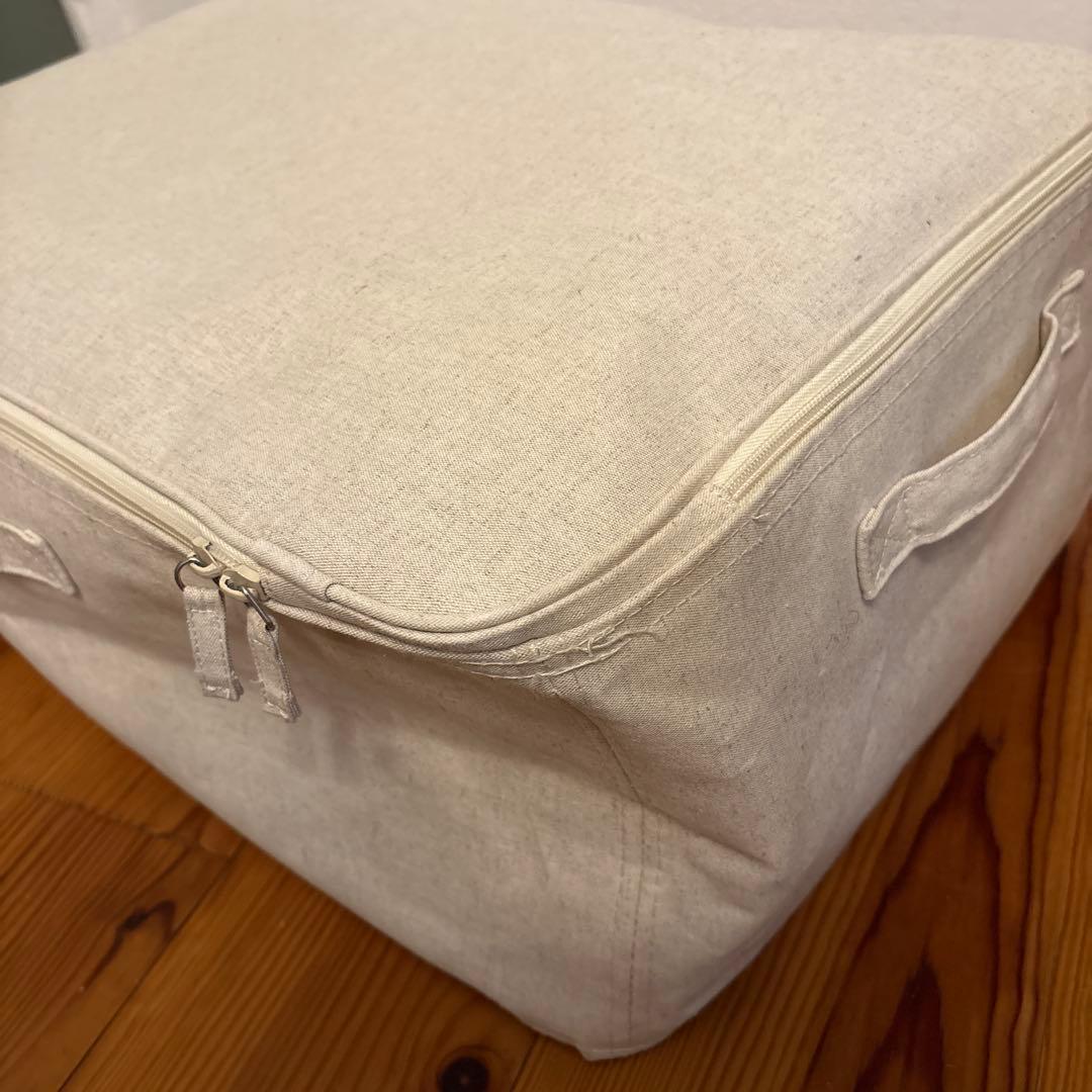 無印良品　ポリエステル綿麻混　ソフトボックス　衣装ケース　大