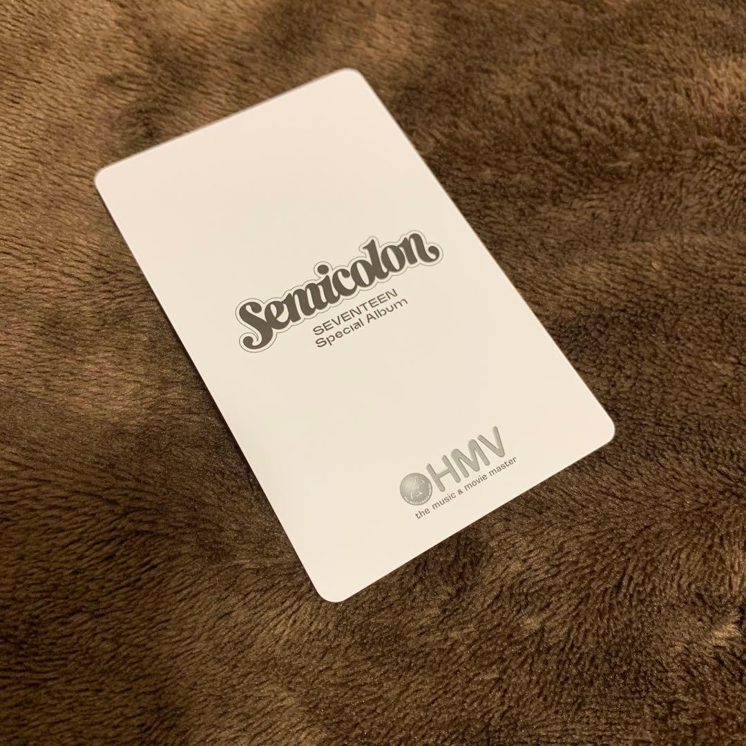 SEVENTEEN semicolon ジュン　HMV トレカ