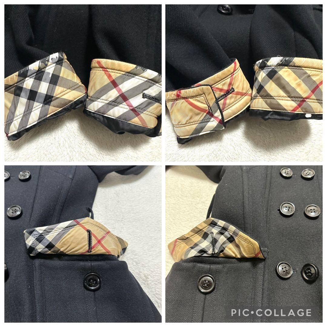 美品　BURBERRYBLUELABEL ウールコート　ノバチェック　アンゴラ混