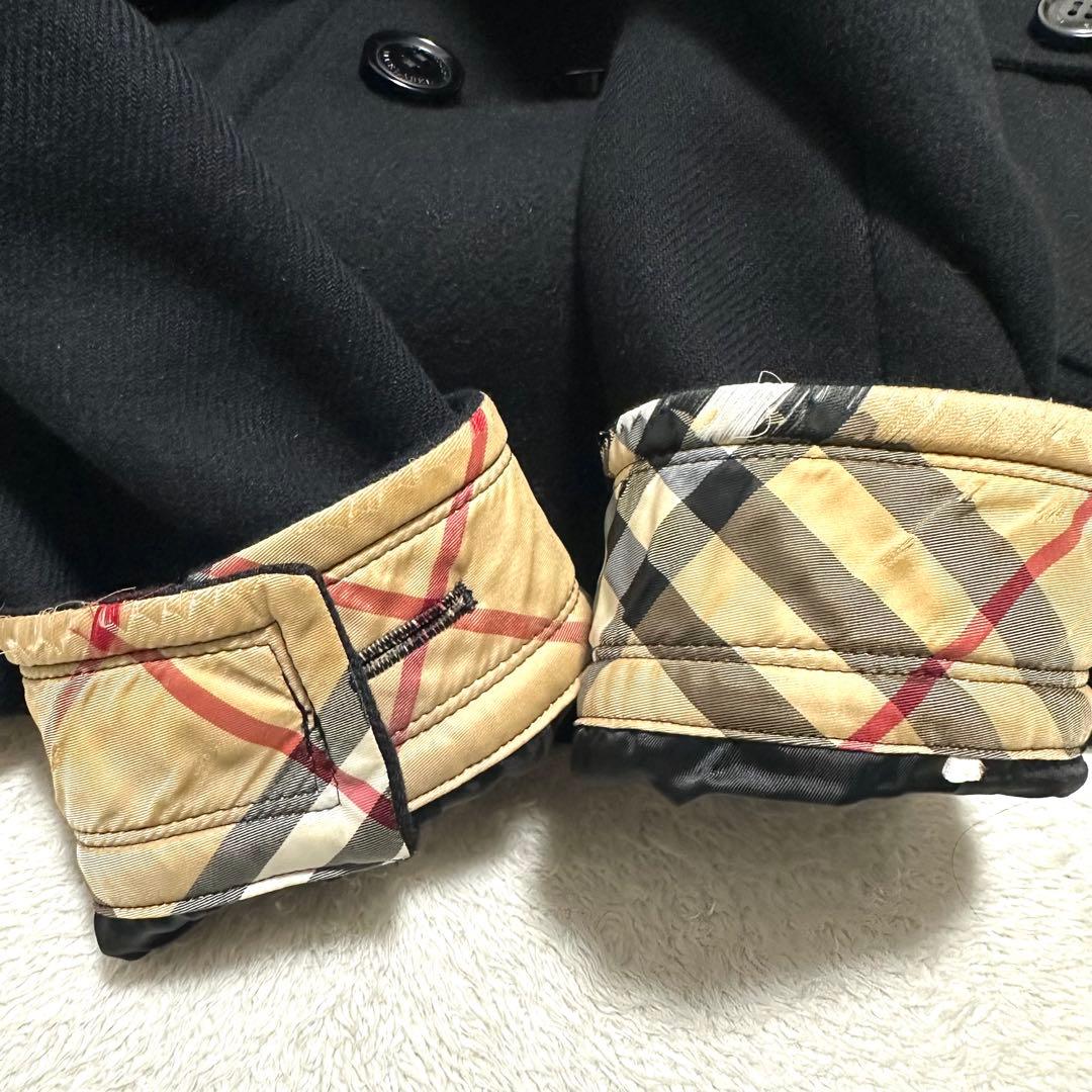 美品　BURBERRYBLUELABEL ウールコート　ノバチェック　アンゴラ混