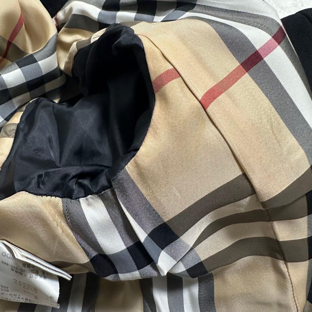 美品　BURBERRYBLUELABEL ウールコート　ノバチェック　アンゴラ混