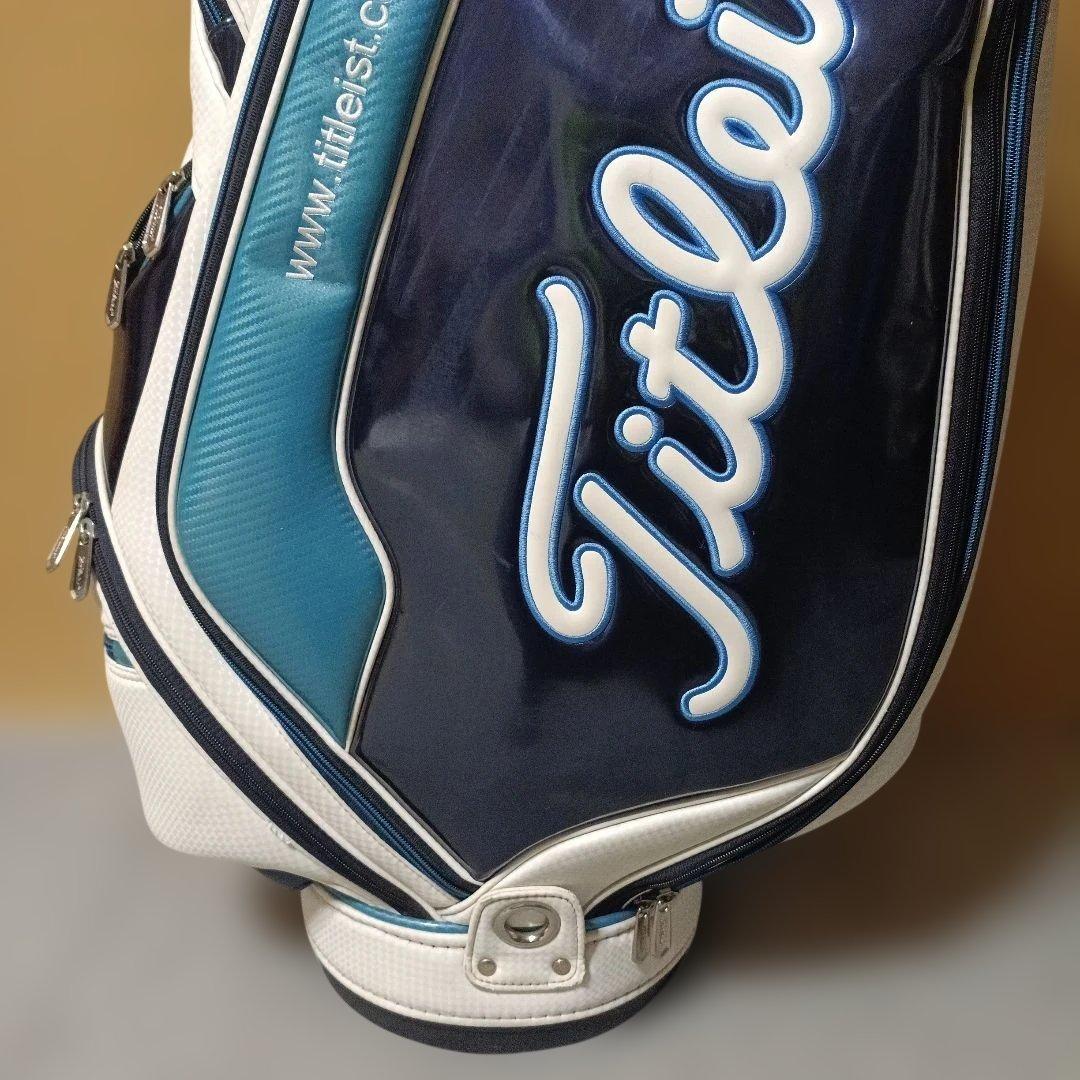 Titleist ゴルフキャディバッグ ホワイト/ネイビー