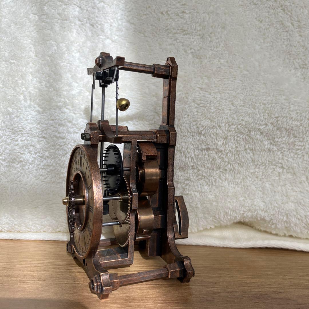 値下げ！　アンティーク型時計風置物　トミー製ギルドクロック　からくり時計