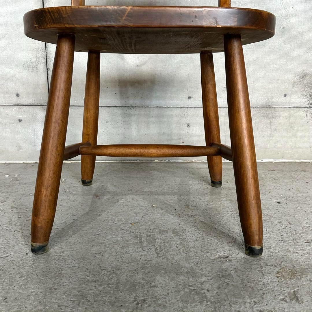 ✿昭和レトロ✿ 東洋ファニチャー ダイニングチェア ヴィンテージウッド 無垢