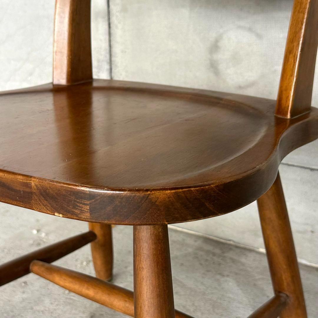 ✿昭和レトロ✿ 東洋ファニチャー ダイニングチェア ヴィンテージウッド 無垢