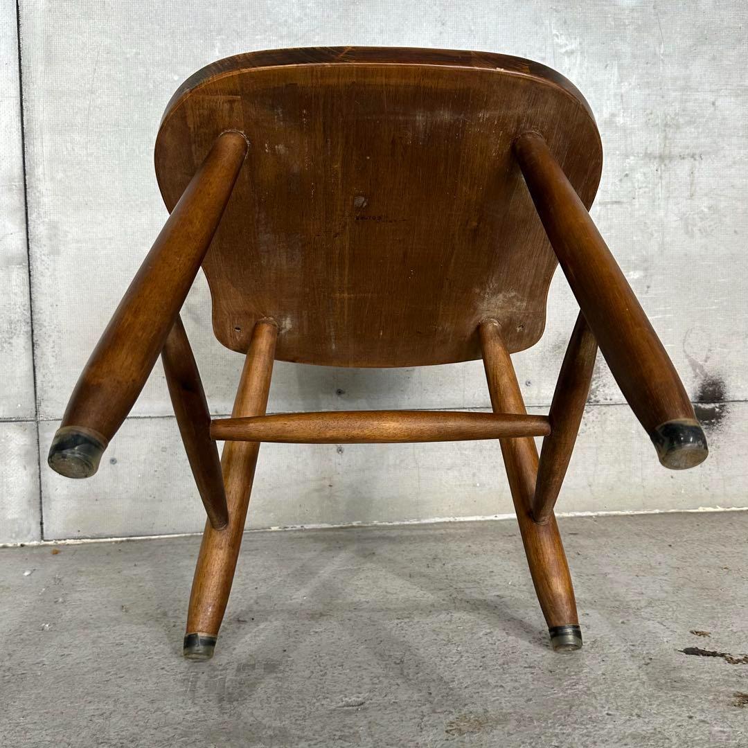 ✿昭和レトロ✿ 東洋ファニチャー ダイニングチェア ヴィンテージウッド 無垢