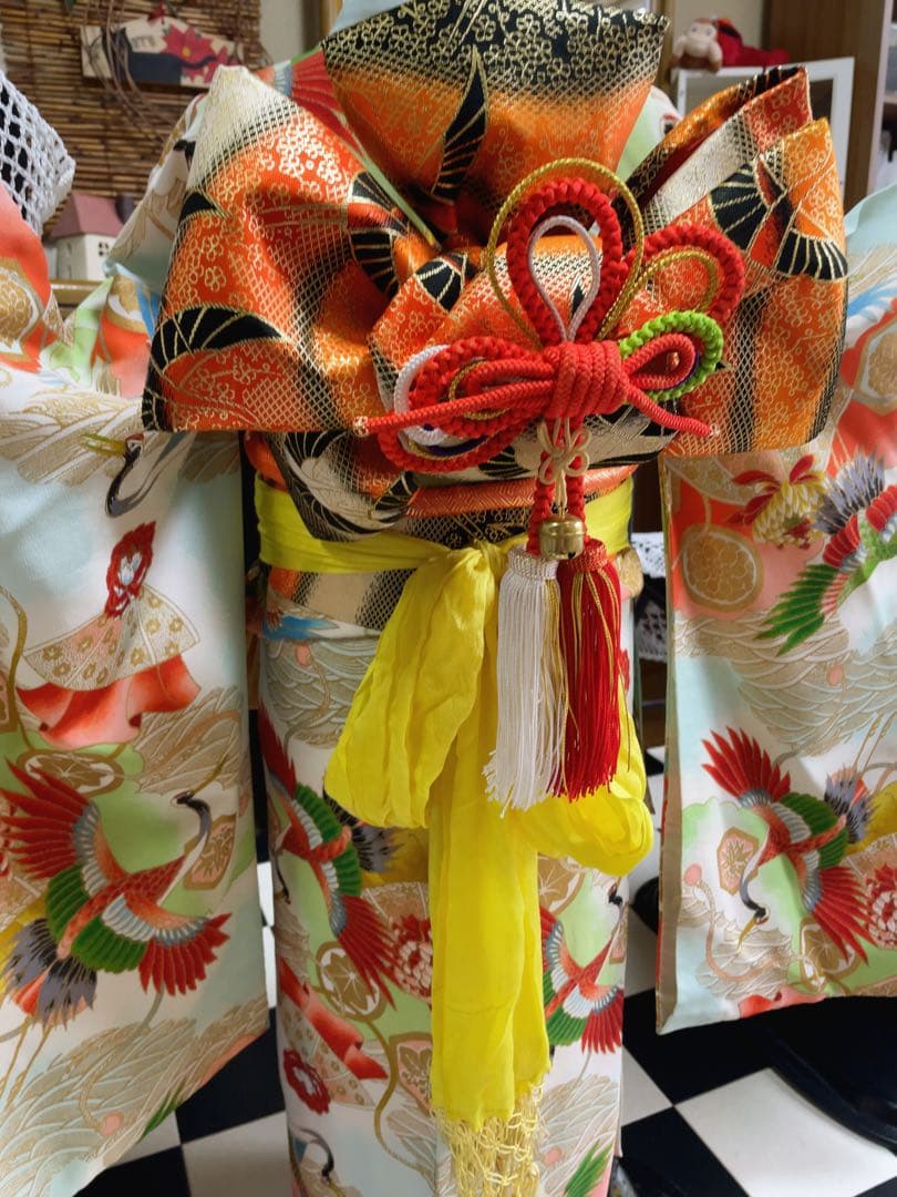 七五三5歳様アンティークお祝い柄