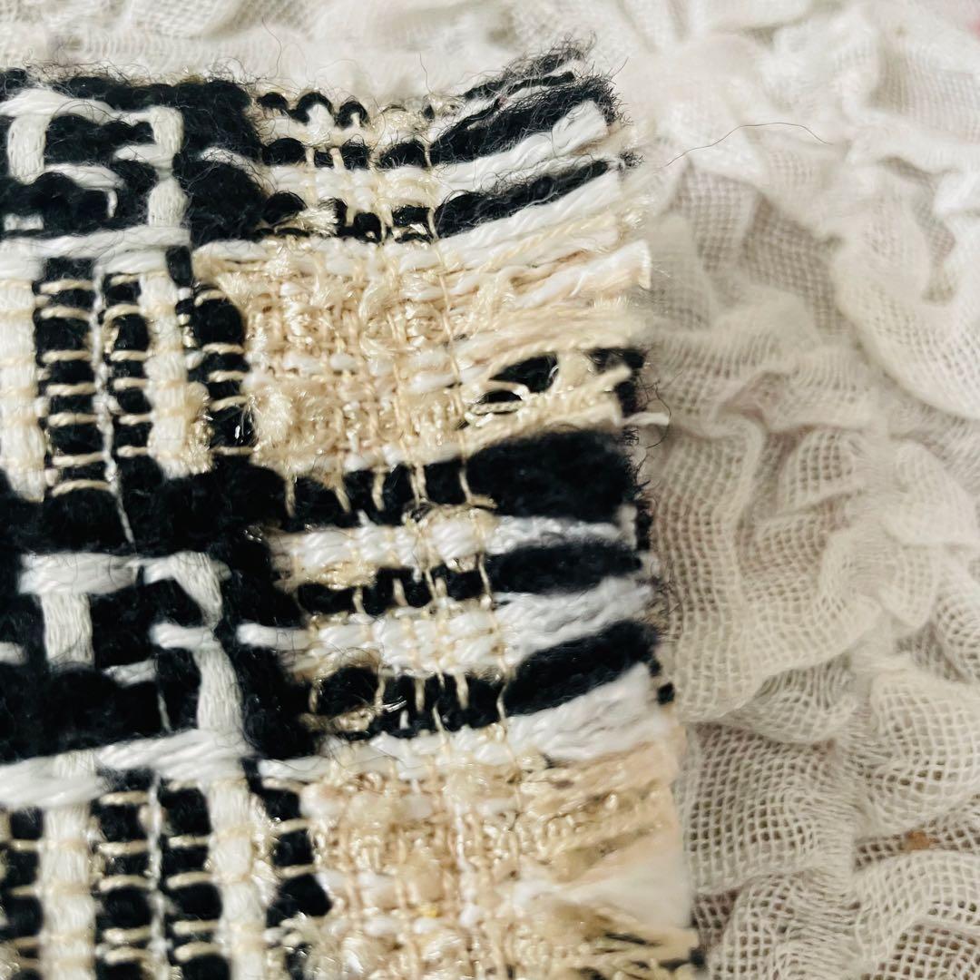 極美品ジャーナルスタンダード　2万ツイードフリンジ　ジャケット　ウール　ゆったり