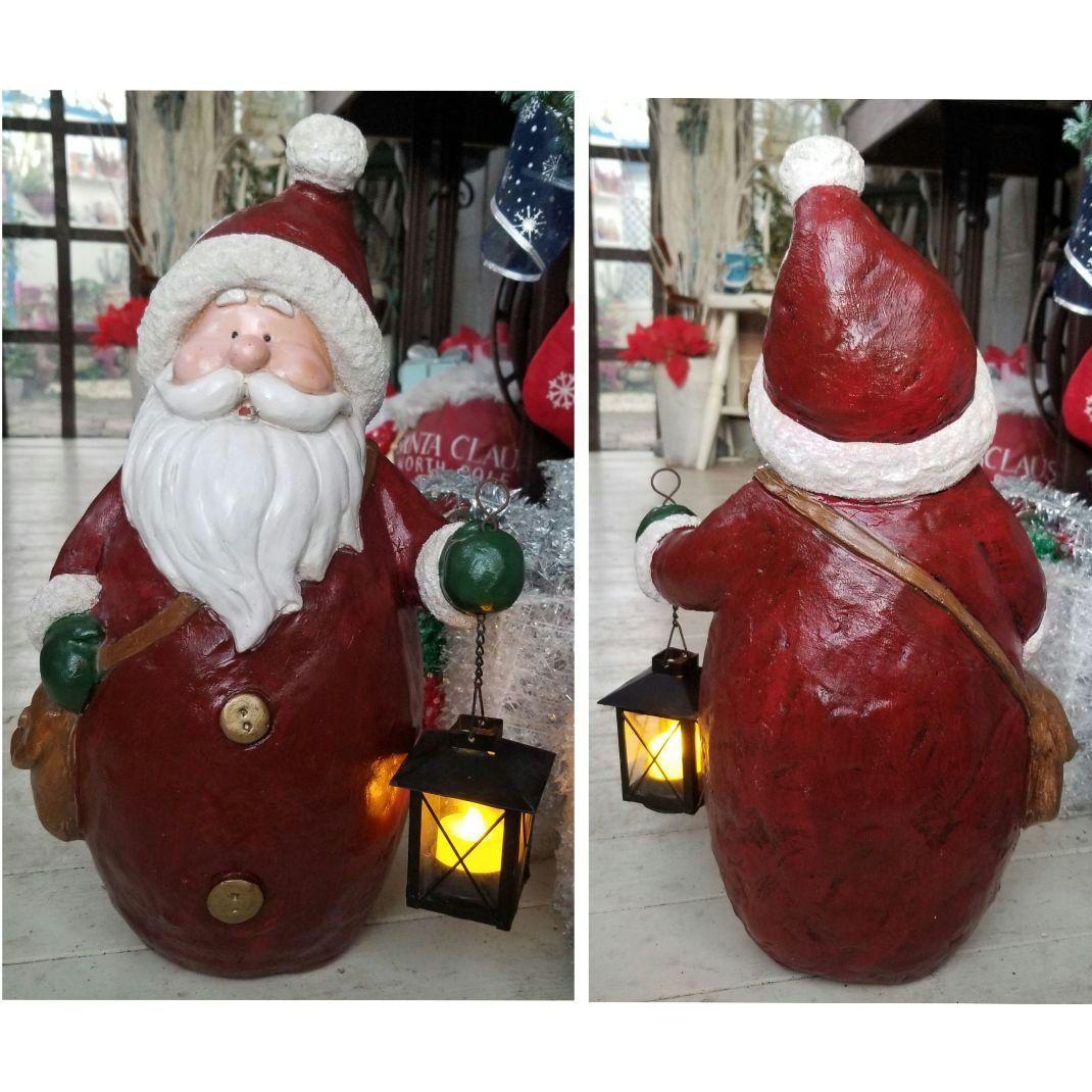 優しさと癒しさに満ちあふれるサンタさんランプ付きオブジェ¨*•.¸¸໒꒱1点もの