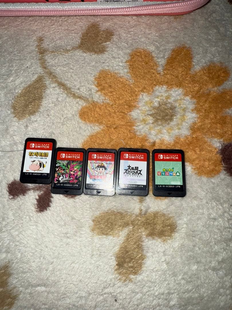 Nintendo Switch Lite ピンク+ゲームカード+ケースセット