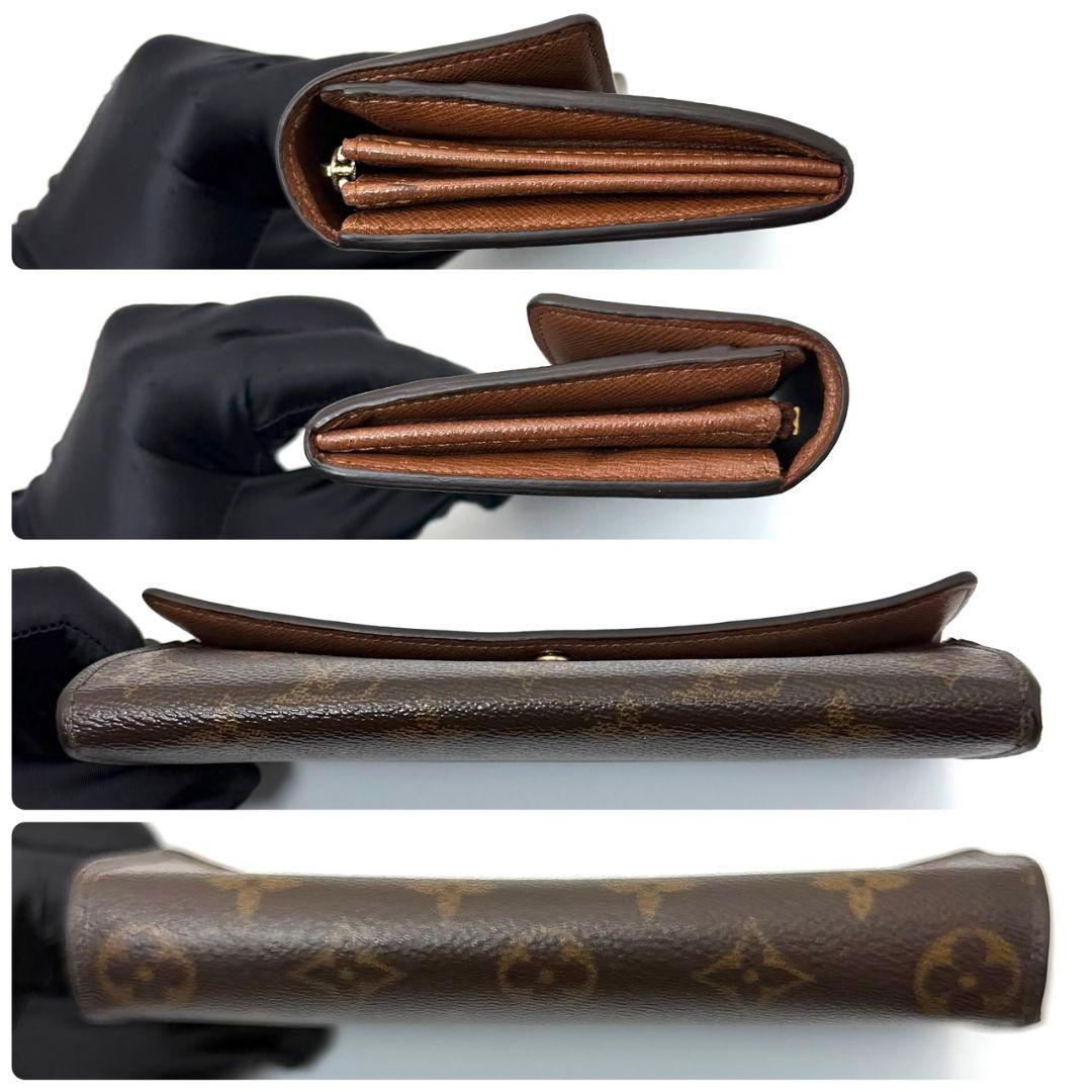 良品 ルイヴィトン モノグラム ポルトフォイユ サラ 財布 茶色 10カード .