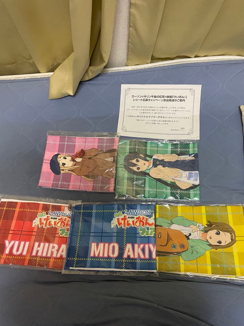 ฅ*ฅ様 けいおん！！ ローソン LAWSON非売品マフラータオル全5種コンプリ