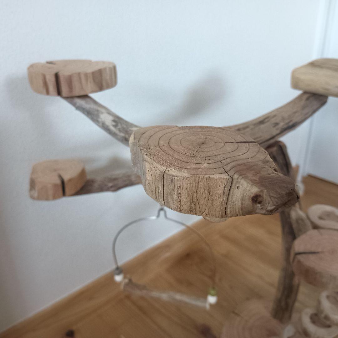 バードアスレチックジム ⑩ 天然木 自然木 流木 インコ おもちゃ