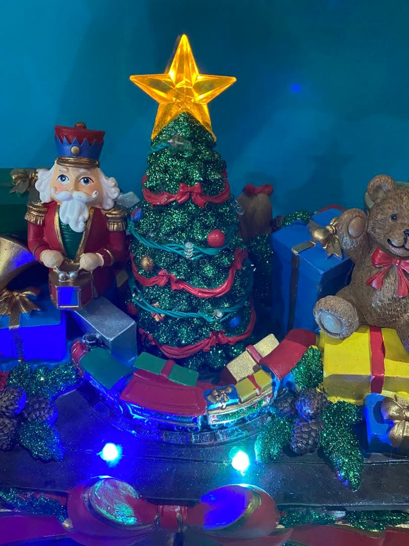 (美品)クリスマス ロッキングホース 電飾　メロディ　高さ38㎝×幅55㎝