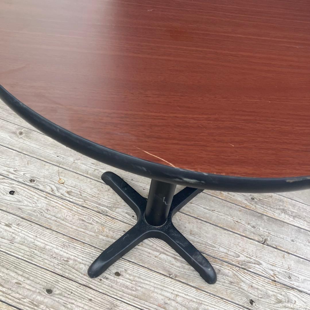 北欧レトロ アイアンフレーム ラウンドテーブル ダイニングテーブル 円卓 円形