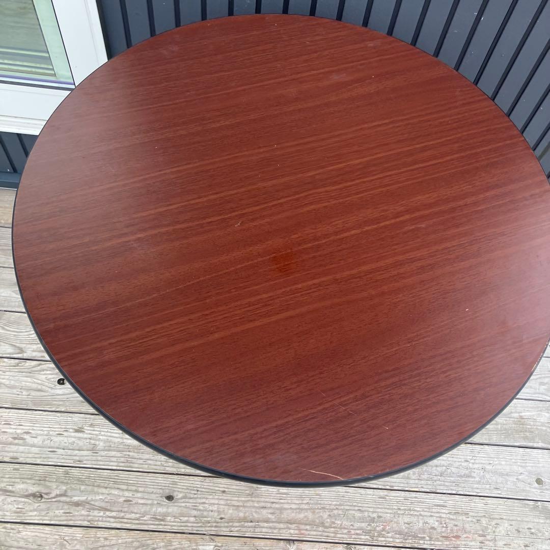 北欧レトロ アイアンフレーム ラウンドテーブル ダイニングテーブル 円卓 円形