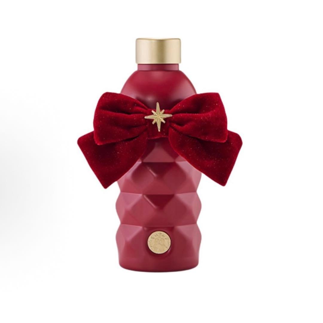 海外限定 Starbucks ステンレスボトル リボンチャーム付き