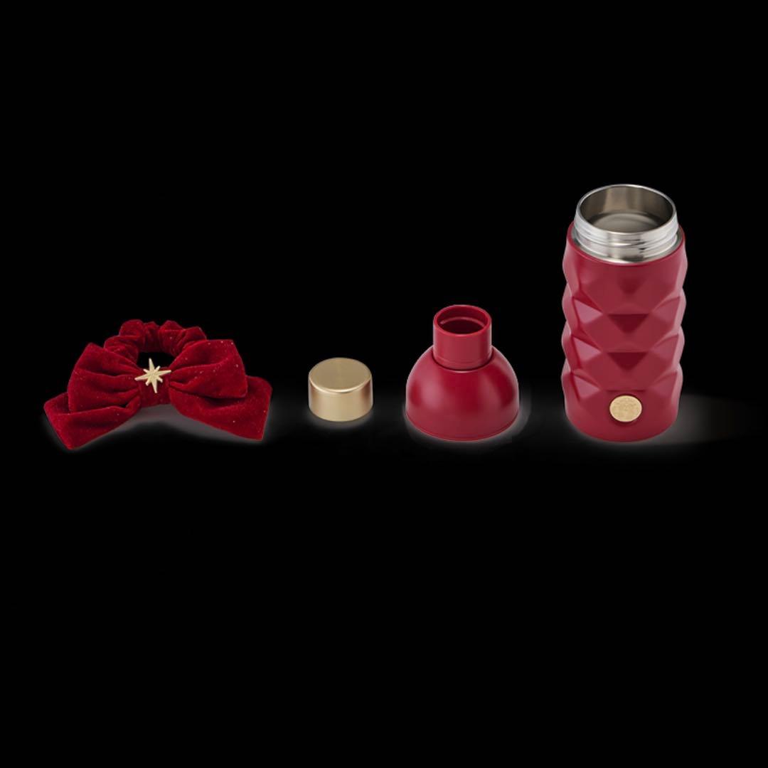 海外限定 Starbucks ステンレスボトル リボンチャーム付き