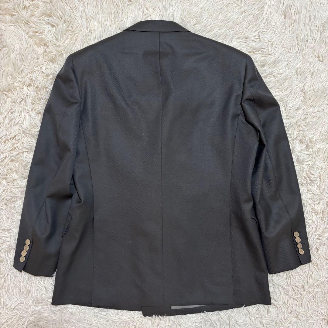 美品 バーバリー ダブル スーツ セットアップ ウール&モヘア メタルボタン