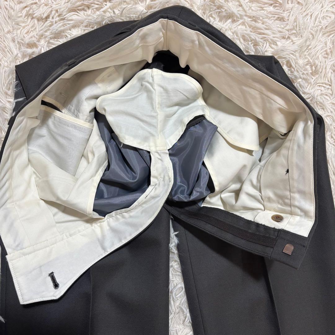 美品 バーバリー ダブル スーツ セットアップ ウール&モヘア メタルボタン