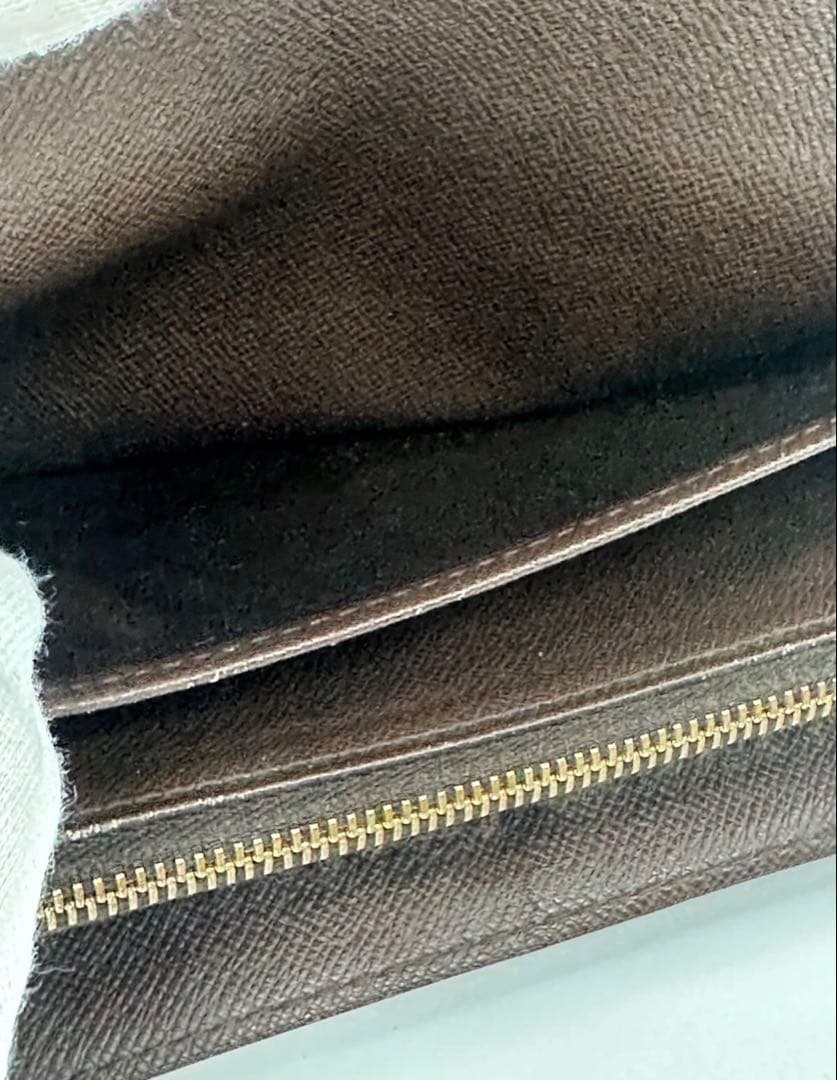 超美品 ルイヴィトン ダミエ エベヌ ポルトフォイユ サラ 財布 10カード 茶