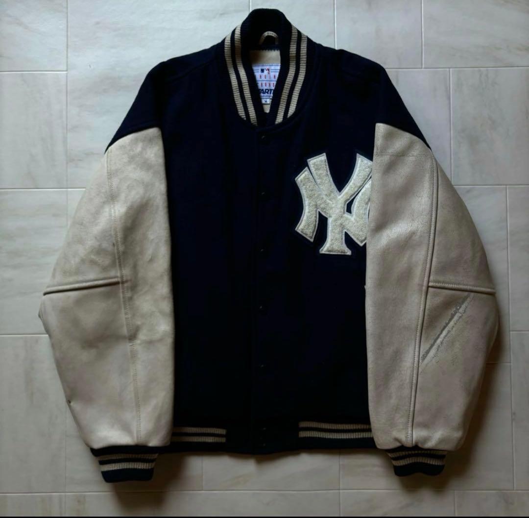 スターター　レザーアーム ヤンキース スタジャン M