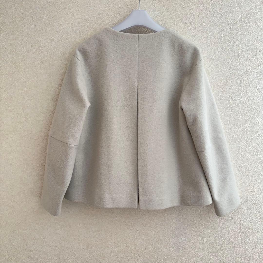 アドーア　ノーカラー　コート　ジャケット