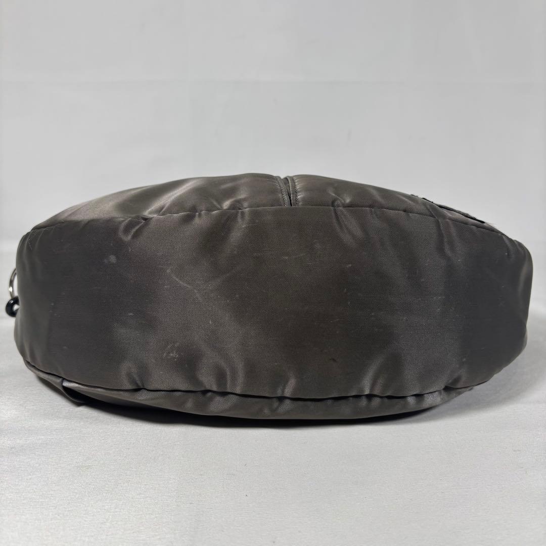 ポーター ショルダーバッグ 斜め掛け タンカー ハーフムーン ナイロン グレー