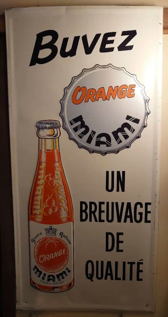 チ*ス様 オレンジ マイアミ ソーダ オリジナル 大型メタルボード