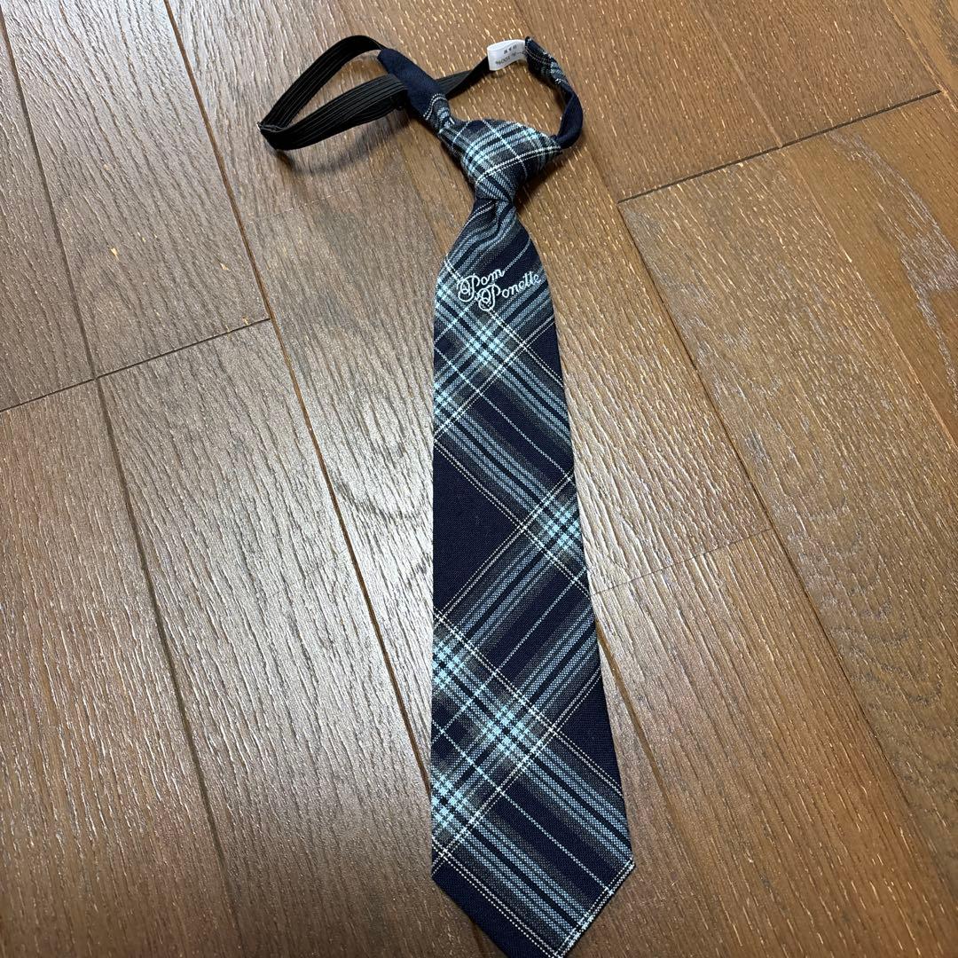 ポンポネットジュニアM（150）ネイビー チェック柄 スーツ・ブレザー セット