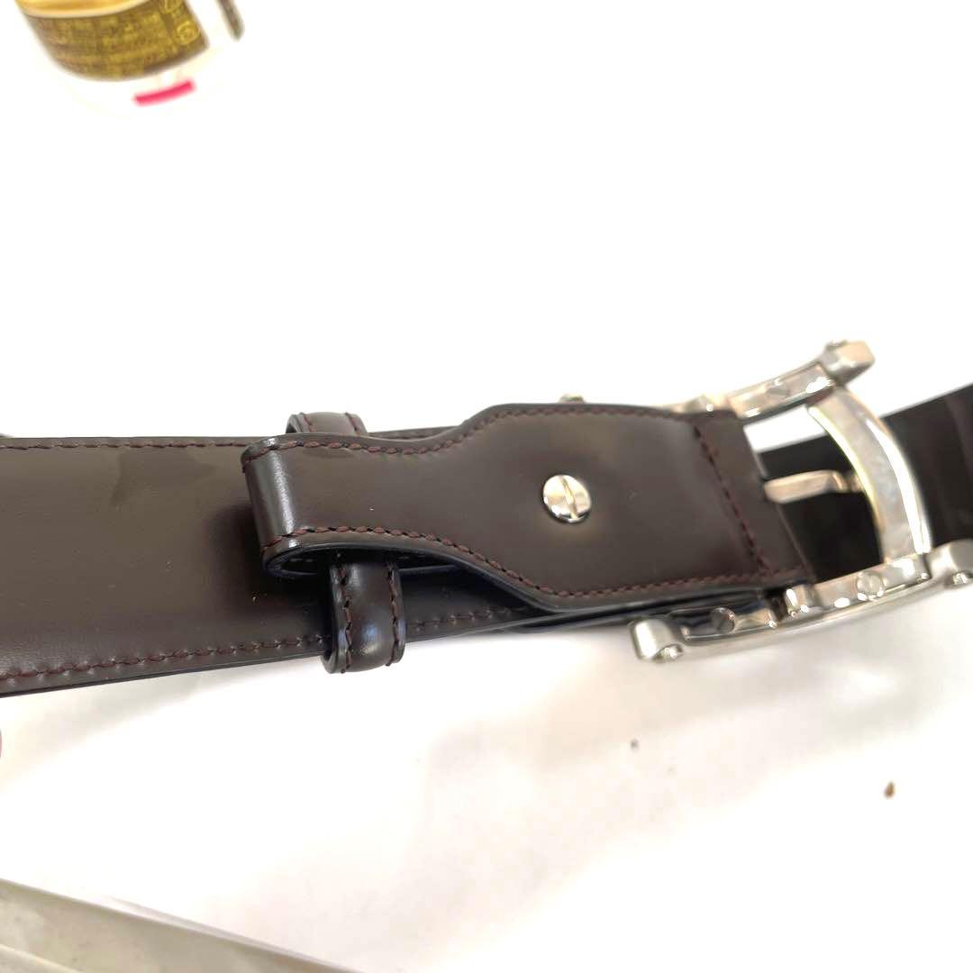 正規 ブルガリ アショーマ ウォッチベゼルバックル ベルト ブラックブラウン