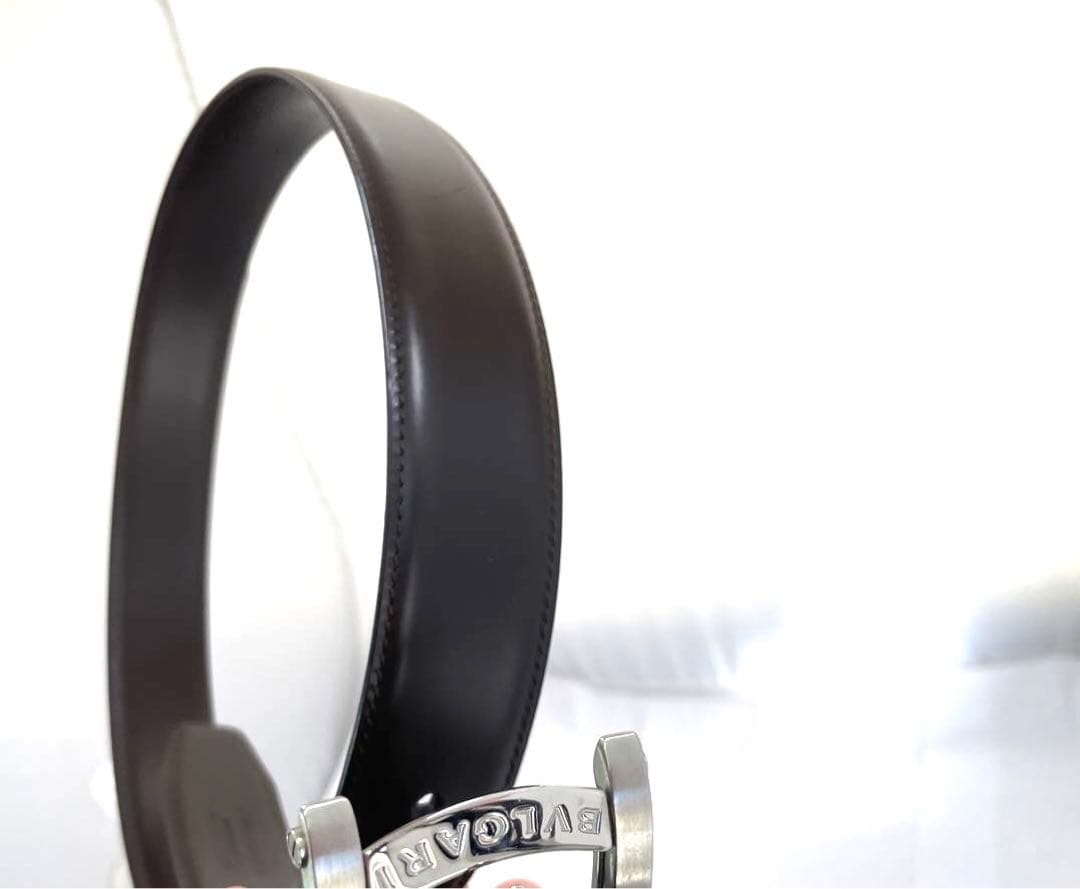 正規 ブルガリ アショーマ ウォッチベゼルバックル ベルト ブラックブラウン