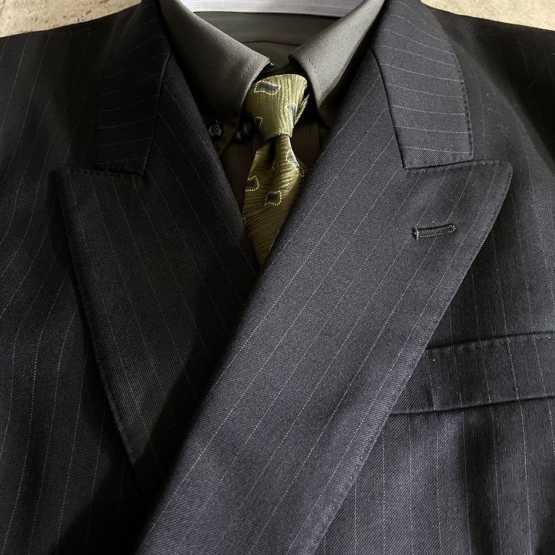 【極美品】高級ダブルセットアップ スーツ× GIORGIO ARMANIネクタイ