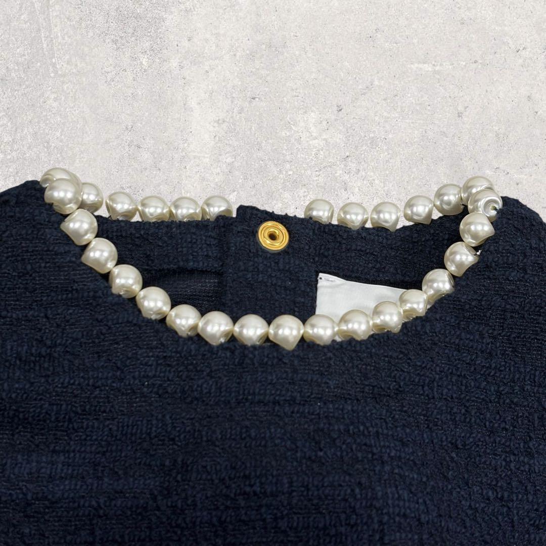 いぎーGIRLISH St.cecilia パールトップス ネイビー 38