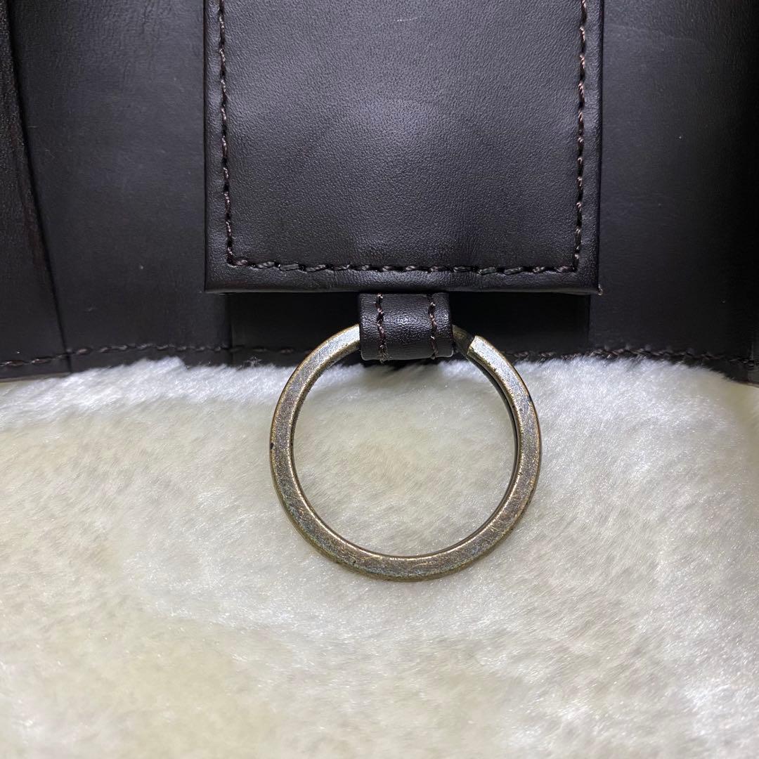 付属品完備❗️新品未使用✨ポールスミス　4連キーケース　コードバン　赤茶ボルドー色