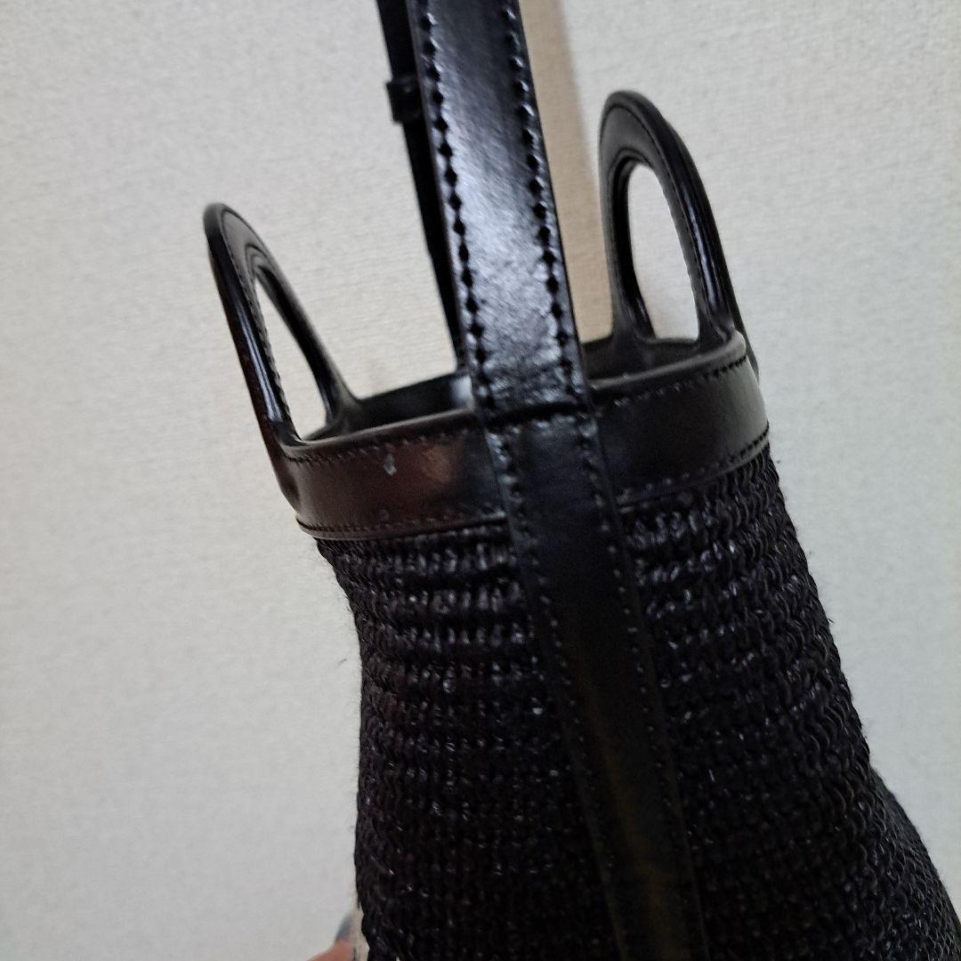 MARNIかごバッグ黒 トロピカリア